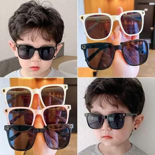 Children's sunglasses boy Korean version baby glasses girl personality UV sun protection girl sun protection child trend