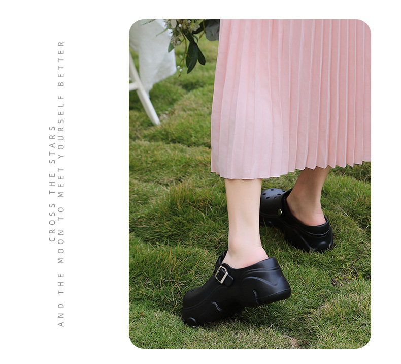 Kevät 2024 Uudet paksupohjaiset naisten paksut kesäiset päällysvaatteet, joissa on lisääntynyt EVA-liukuesteisten sandaalien ja tohveleiden tukkumyynti_voghion.com