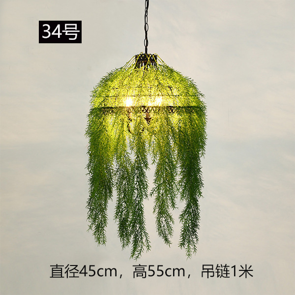 Lámpara Colgante Industrial para Plantas de Hierro Decorativa para Restaurante Bar y Cafetería