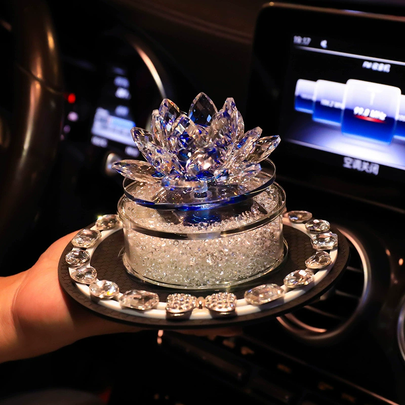 Floral automatic rotating perfume solar-powered