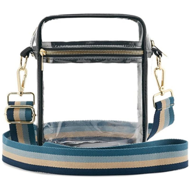 New Ethnic Style Transparent Crossbody Bag Stadium Approved, Adjustable Shoulder Strap Transparent Crossbody Bag Sports Events New Ethnic Style Transparent Crossbody Bag Stadium Approved, Adjustable Shoulder Strap Transparent Crossbody Bag Sports Events