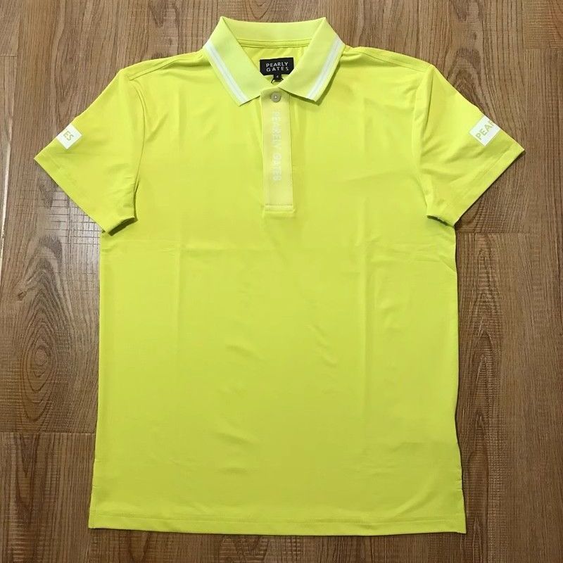 2025 New Summer Men's Golf Lapel Quick-Drying Breathable Outdoor Sports Lightweight Fashionable Short-Sleeved T-Shirt