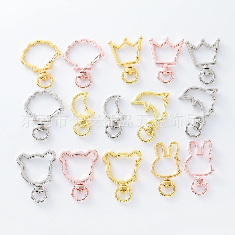 Брелок с пряжкой специальной формы, ювелирные аксессуары, поделки, соединительная пряжка, брелок для ключей в форме сердца, маленький подарок, кулон, пряжка с крючком