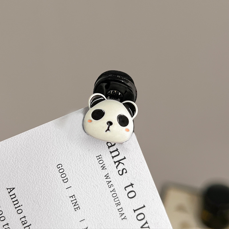 Women's Gender Cartoon Style, Cute Style Cartoon Style Cute Women's Cartoon Bear Panda Acrylic Hair Clip Hair Claws