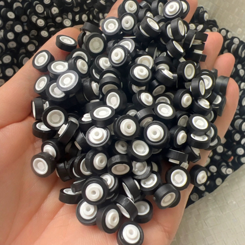 Eco-friendly toy car accessories plastic wheels rubber bag injection car tires TPR PVC DIY scientific products