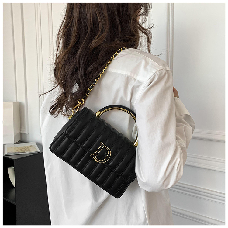 Hochwertige, leichte, luxuriöse, weiche Ledertasche mit bestickter Kette, kleine, duftende Tasche für Damen, vielseitige, modische Textur, One-Shoulder-Crossbody-Handtasche_voghion.com