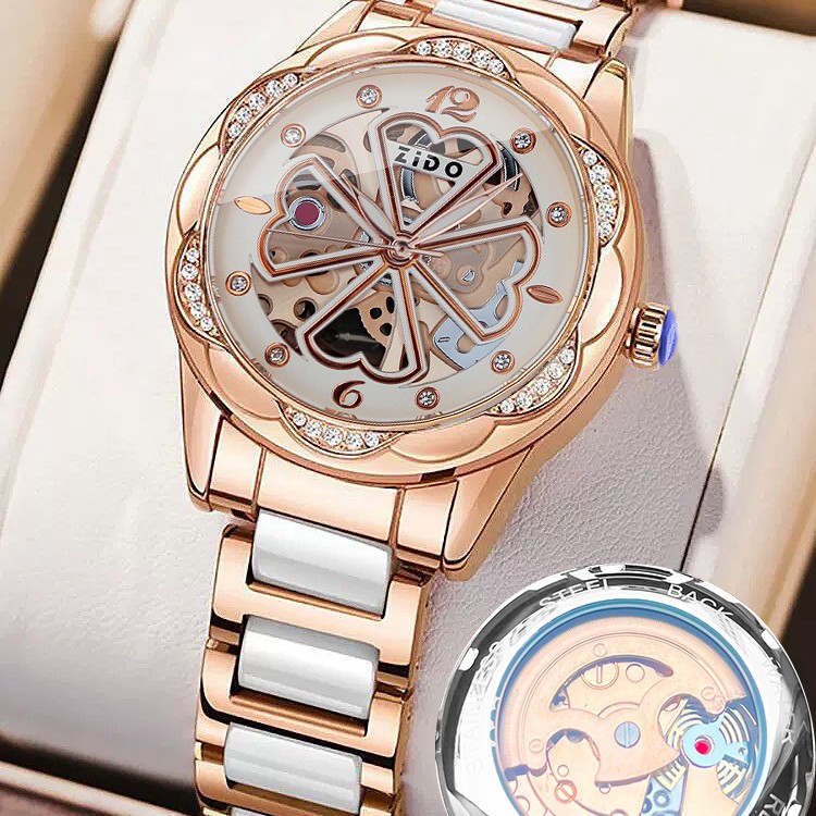 Authentic 2024 New Niche Luxury Fully Automatic Quartz Watch Non-Mechanical Watch Douyin Same Style Women's Watch Hot Style