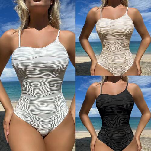  European and American Sexy Conservative New Special Fabric One-piece Swimsuit Bathing Suit Bikini Cross-border Amazon