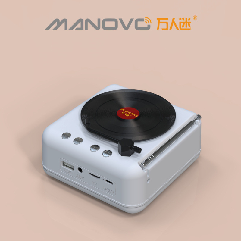 源工場復古黒ゴムレコード機bluetoothオーディオcd機創意プレゼントラジオスピーカー|undefined