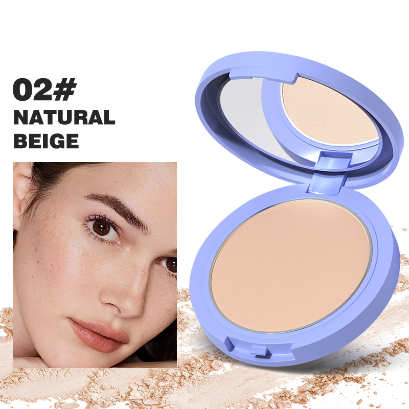 Polvo de maquillaje de color transfronterizo para ocultar / reparar la piel, polvo de control de aceite impermeable y anti-transpiración sin quitar el maquillaje, polvo de maquillaje de color permanente