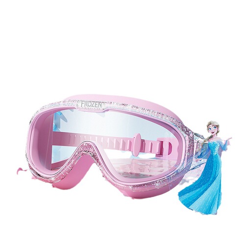 Disney children's swimming goggles and swimming caps for boys and girls large-frame swimming eyes waterproof and anti-fog HD professional diving suit