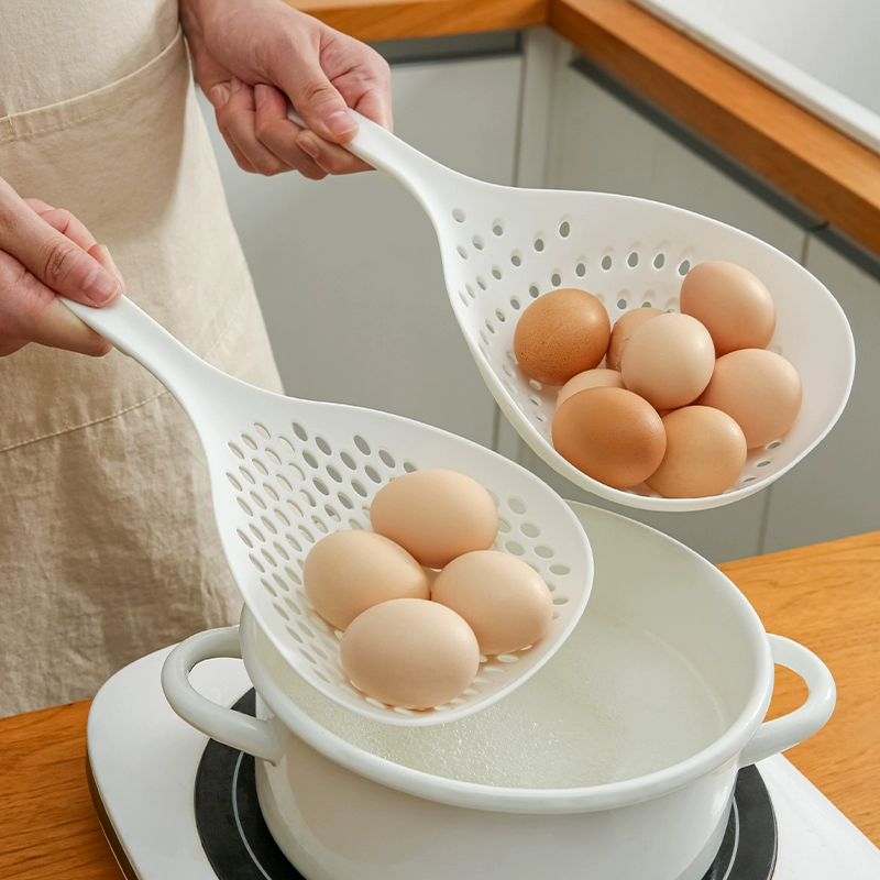 High temperature resistant large noodle colander kitchen household filter drain drain net dumpling net plastic noodle colander spoon