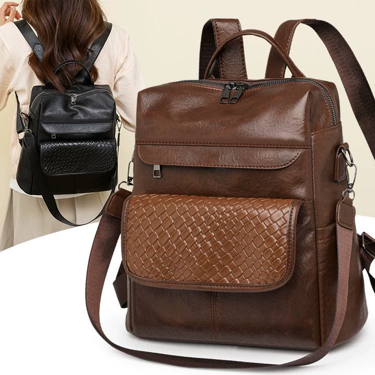 (Cross-border trading), polyurethane backpack, capacious one-shoulder bag, travel bag