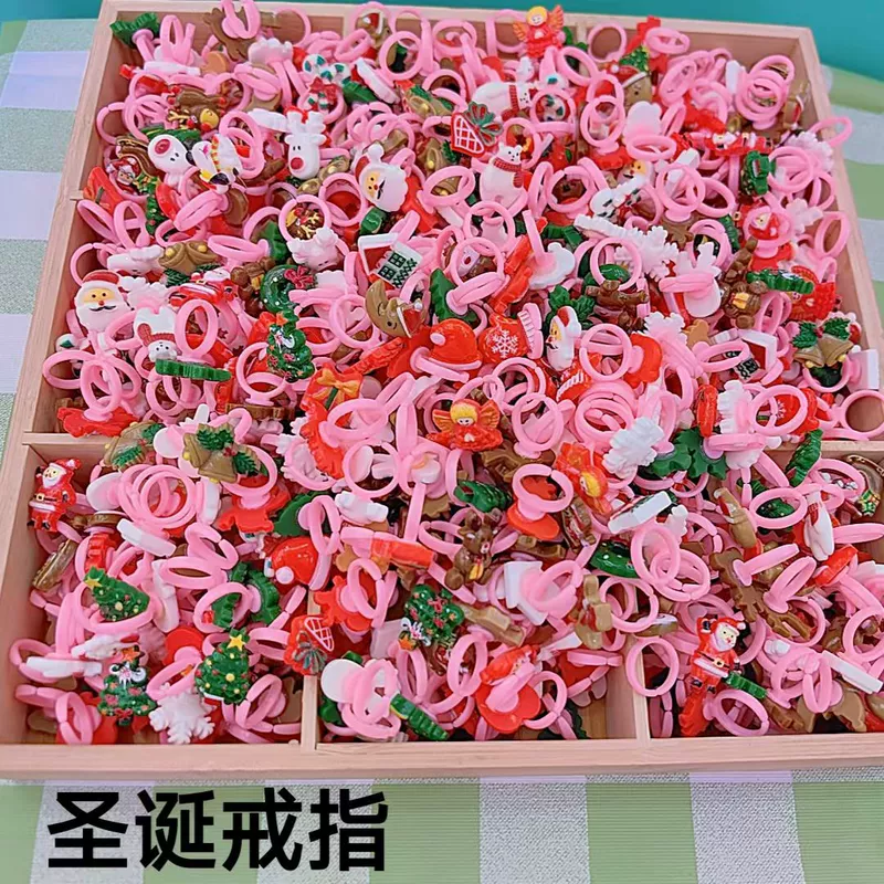 Пластиковые кольца для детей мультяшные новогодние