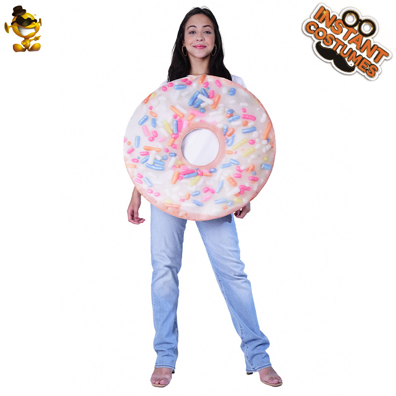 De Halloween de Los Niños los hombres y las mujeres divertido juego rol donut Impresión digital traje COSPLAY ropa rendimiento