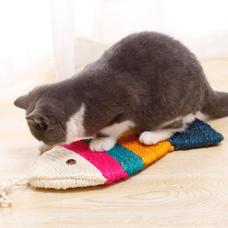 剑麻平板鱼猫抓板8