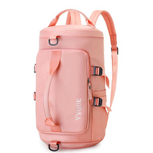 跨境短途旅行背包女双肩斜跨手提多用运动健身包男干湿分离游泳包