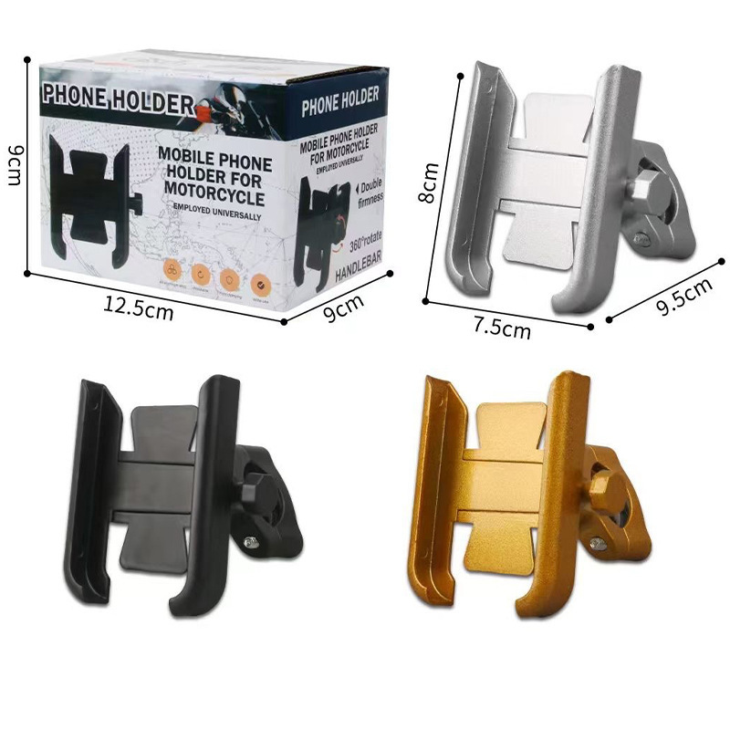 Soporte de teléfono móvil de automóvil eléctrico de aleación de aluminio, espejo retrovisor de motocicleta, metal para llevar, navegación, soporte de teléfono móvil, fabricantes mayoristas