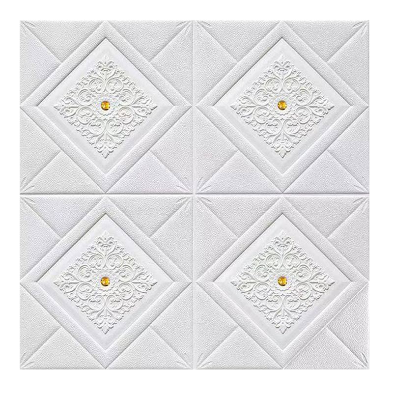 6mm 골드 다이아몬드가 세팅된 5mm 향기로운 화이트