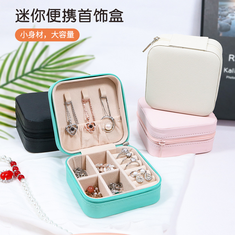 Simple Ins-Style Portable Storage Box for Home Use, Jewelry Box for Necklaces, Earrings, Rings, Lipsticks, Watches, Wholesale