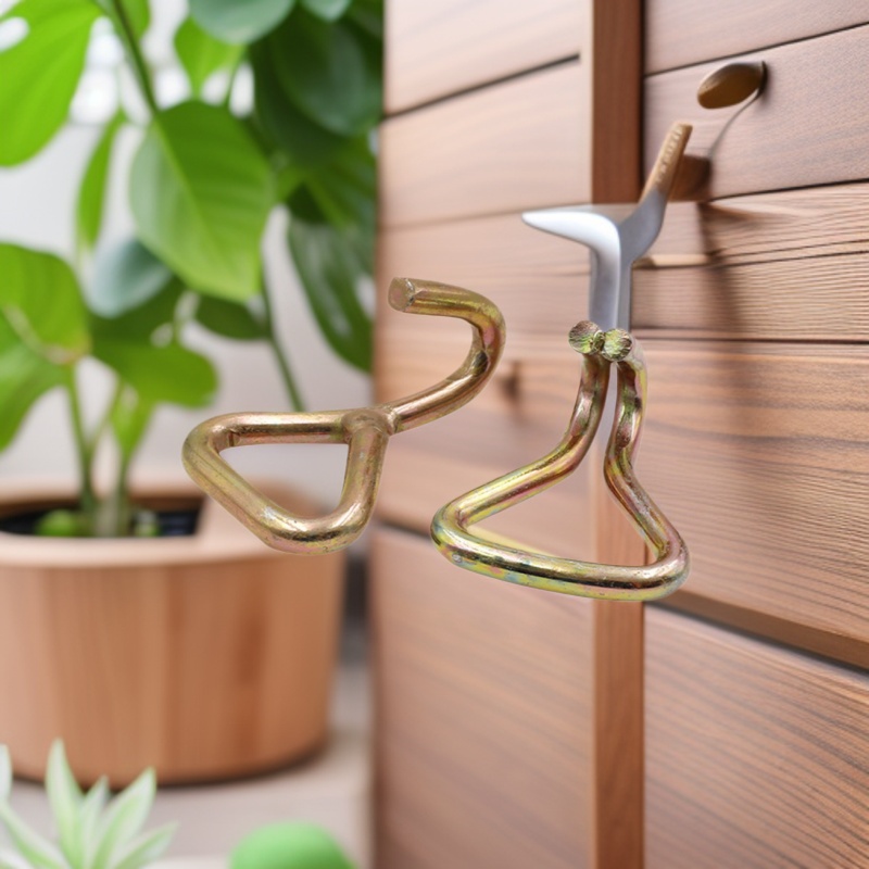 现货供应 捆绑带用热处理双排钩单丁钩 11.4捆绑拉紧器冲压板双钩