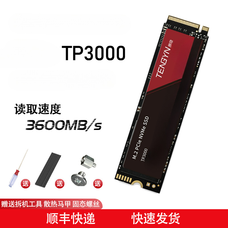 Tengyin Tp3000 256G512G1T Solid State Drive M2 Interface Nvme Notebook Desktop Ssd Yangtze Particle