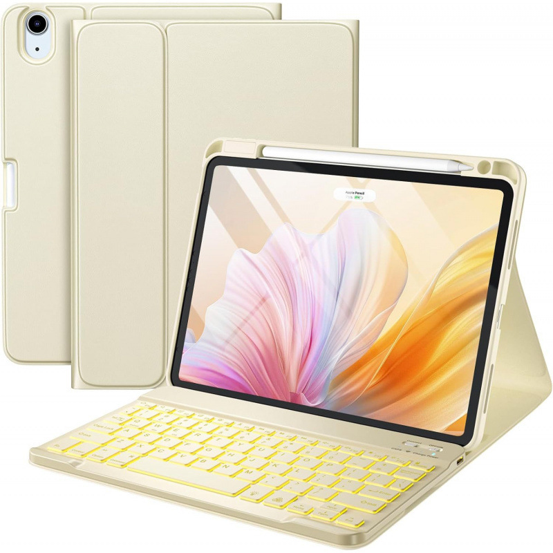 ipad10世代キーボードレザーケースipad9air611タブレット保護ケースair456右ペンスロットケースに適しています|undefined