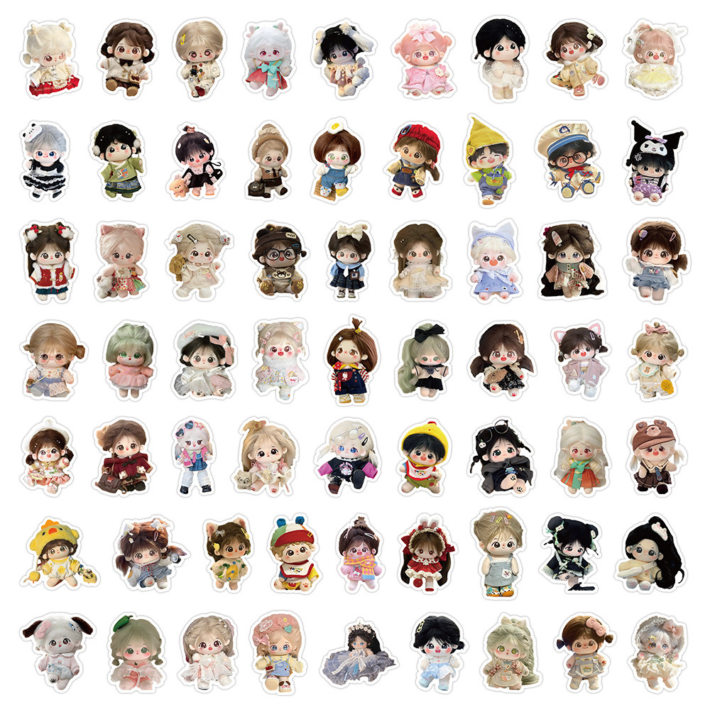 Cute Doll Girl Hand Account Diy Decorative Journal Diary Stickers display picture 1