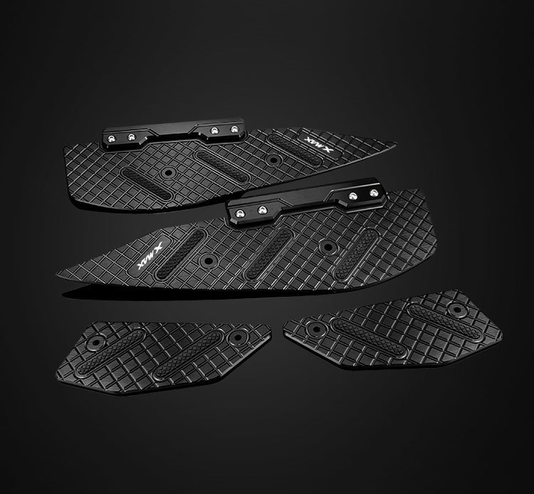 Suitable for 17-25 Models of Yamaha Xmax300 Modified Foot Pedals, Aluminum Alloy Foot Pads, Thickened Footrests