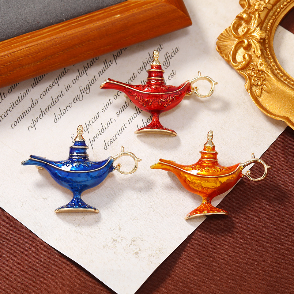 Business Occasion Alloy Material Retro Pin Cartoon Alloy Enamel Unisex Brooches