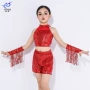 分体儿童流苏亮片演出服