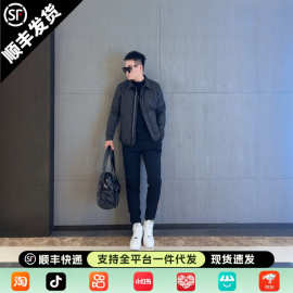 男士立领菱格棉服外套冬季保暖休闲短款夹克潮流百搭棉衣