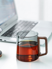 T9J5批發玻璃辦公室茶杯泡茶杯茶水分離水杯男士帶蓋過濾客廳家用