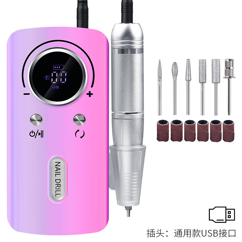 Máquina pulidora de uñas máquina de pulir portátil de alta velocidad eliminación de uñas profesional removedor de esmalte de uñas inteligente piel muerta máquina de belleza de uñas