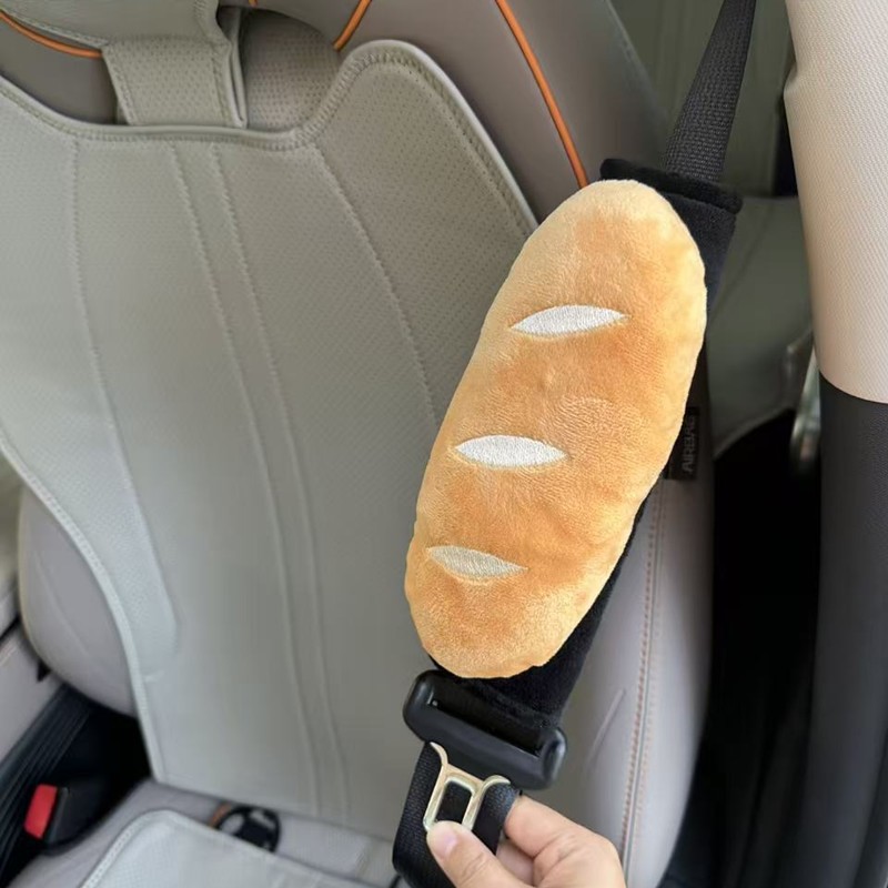 Little Red Book's Same Style Baguette Car Seat Belt Shoulder Cover Car Universal Decorative Shoulder Strap to Prevent Strangulation