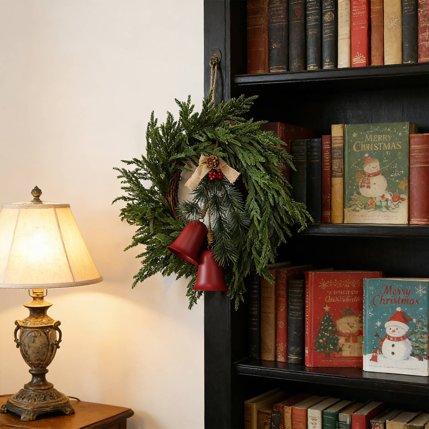 Shengyuan nuevo estilo imitación aguja de pino caña decoración de Navidad cipred pino Fox puerta colgante guirnaldas colgantes de pared