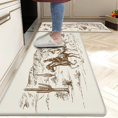 Cross-Border Amazon Creative Abstract Pattern — Avtomobil döşəmə paspasları - jn-abstract-kitchen-mat-14-4060cm-crystal-velvet