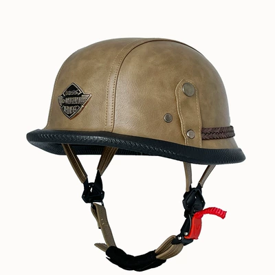 Motosiklet kaskı (dəbilqə) — Voss New 3C Certified Cross-Border Men's - light-brown-m
