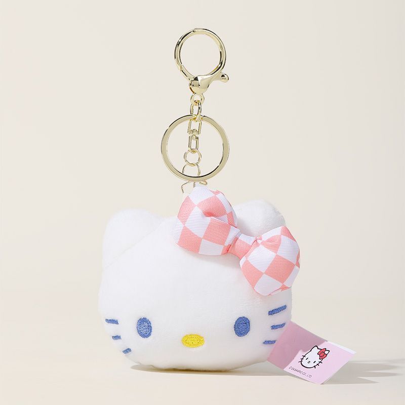 本物のサンリオ KT 猫ペンダントキティ猫ハローキティスクールバッグ荷物バッグペンダント女性の車のキーホルダー|undefined