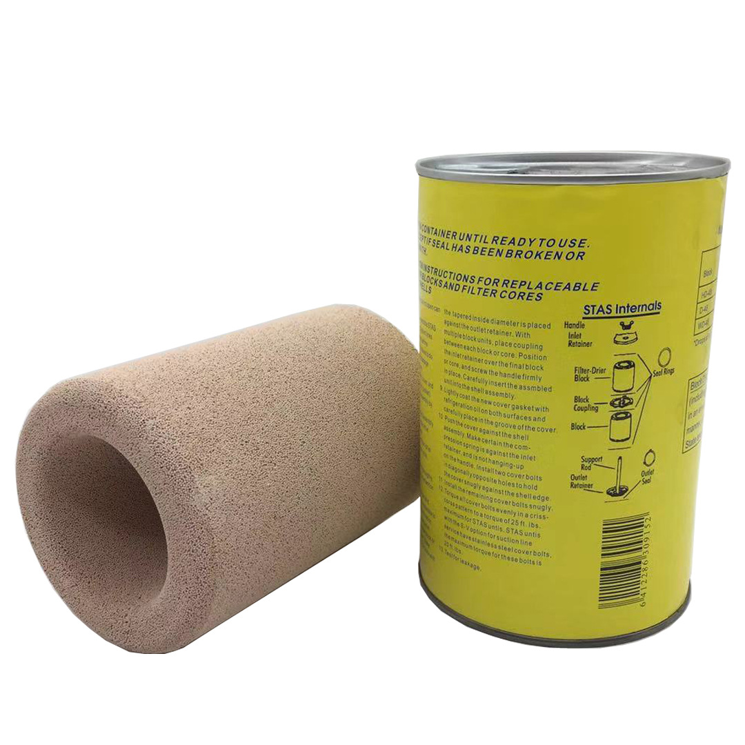 HD-48通用型干燥过滤芯据视液镜指示色提示来更换，保持系统干燥