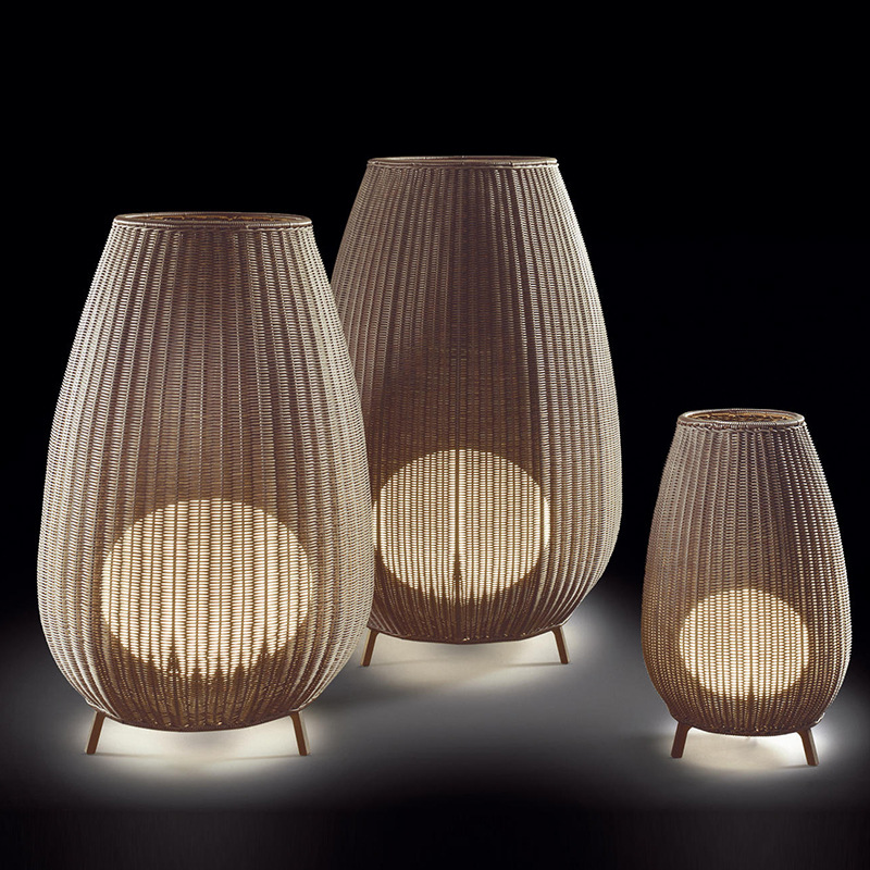 modern Simplicity Rattan Floor lamp originality personality Seaview Open House hotel Legend Retro decorate lamps and lanterns