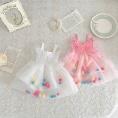 24年夏款新品女寶寶夏季新款洋氣演出服網紅公主吊帶裙新款