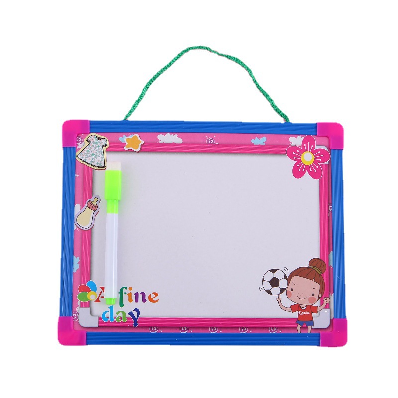 Tablero de escritura de borde de plástico tablero de dibujo especial para niños graffiti traje de pintura para niños de doble cara tablero cognitivo digital