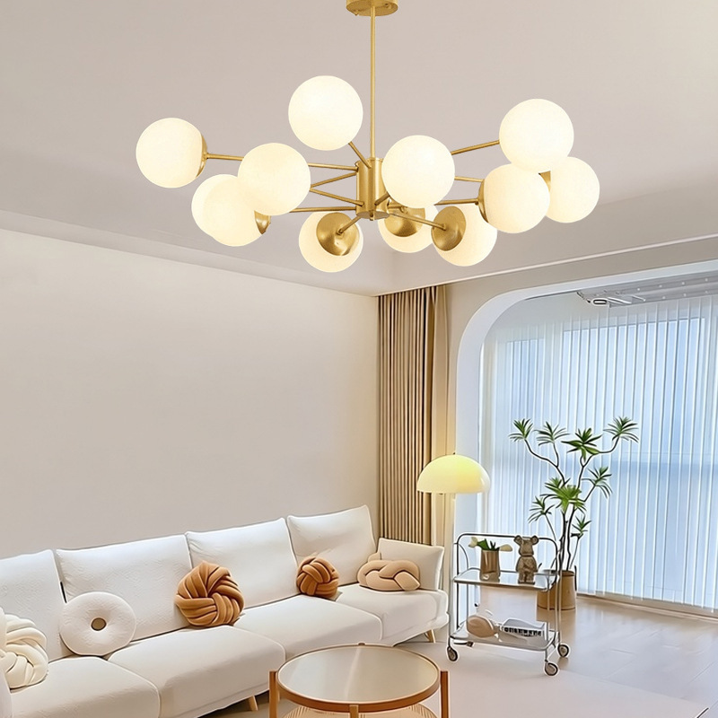 Free Shipping Nordic Magic Bean Glass Living Room Chandelier Home Modern Trendy Atmospheric Main Light Dining Room Bedroom Zhongshan Lighting Fixtures Free Shipping Nordic Magic Bean Glass Living Room Chandelier Home Modern Trendy Atmospheric Main Light Dining Room Bedroom Zhongshan Lighting Fixtures
