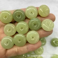 Натуральные Цинхай Материал Хетиан Джейд Безопасная пряжка diy Аксессуары Национальный Прилив Ветер Вязкие Украшения Женское Кольцо Аксессуары Серьенты