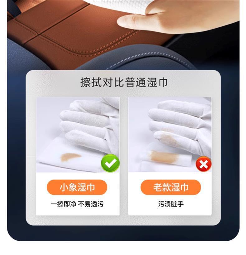 Car Interior Cleaning Wipes, Leather Care, Leather Seat Coating, Special Powerful Decontamination and Maintenance Car Wiping Tool
