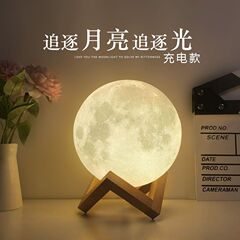 ムーンランプ充電式ナイトライトバレンタインデー誕生日寝室の装飾品雰囲気ベッドサイドランプ工場サプライチェーン卸売