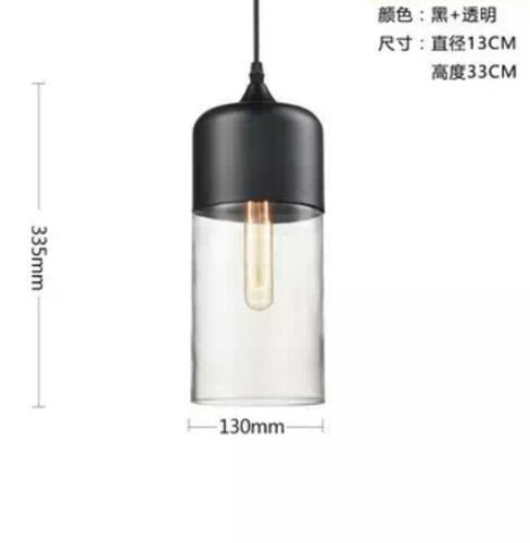 Nordic industrial-style restaurant glass chandelier personalized American retro artistic creative bar LED lighting