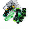 England Lucky Grass series knitted littering cotton sock manufacturers Direct selling ladies socks Amazon hot -selling socks