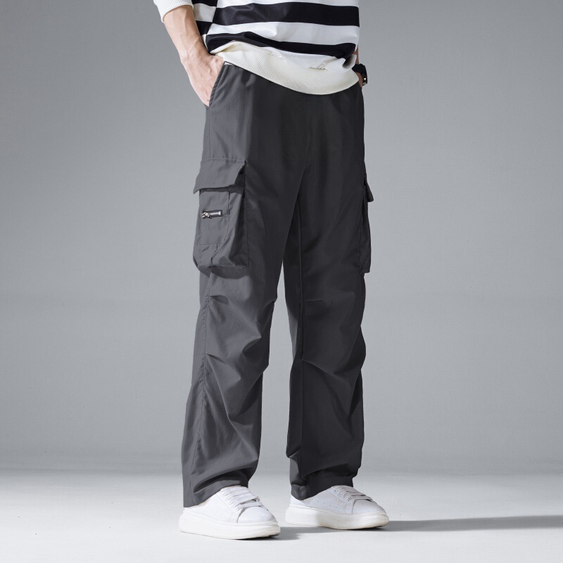 In-Stock Cross-Border Exclusive Super Popular Men's American and European Size Jogger Cargo Pants Multi-Pocket Casual Pants